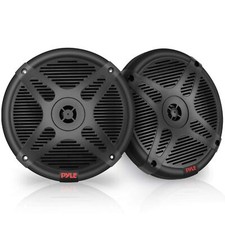 Pyle 6.5 Inch Bluetooth Marine Speakers - 2-way IP-X4 Waterproof and Weather ...
