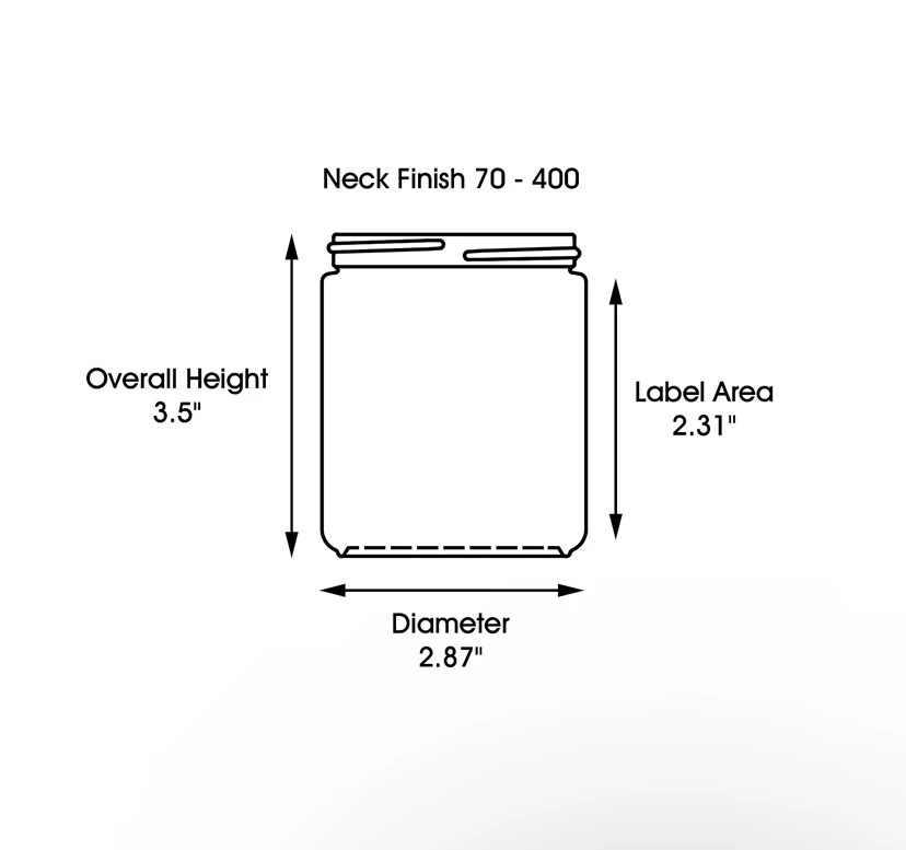 8 oz Clear Straight Sided Plastic Jars - Ribbed Lined Cap - Bulk Pack FREE SHIP - Image 3 of 3