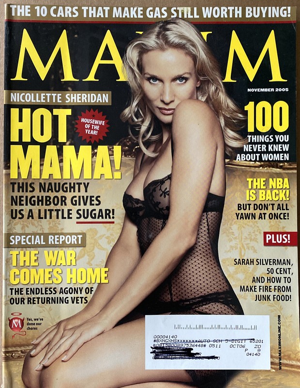 Maxim Magazine #95 Nicolette Sheridan November 2005 Gabrielle Union