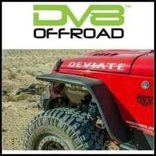 DV8 Offroad Front & Rear Wide Fender Flares Set of 4 fits 07-18 Jeep Wrangler JK