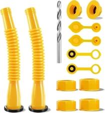 2-Kit Gas Can Spouts No Leaky, Upgraded Replacement Gas Can Spout with Flexible