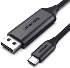 Upgrow USB C to DisplayPort Cable 4K@60Hz 6FT for Home Office USB C to DP