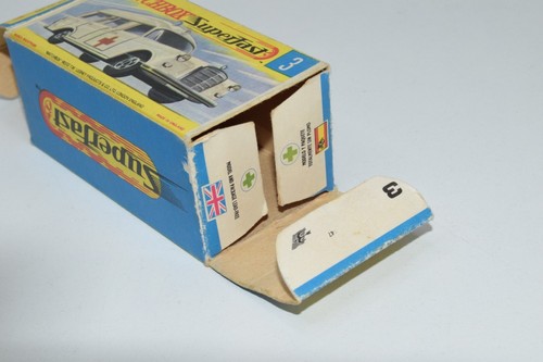 B8 1:60 3INCH 3 INCH MATCHBOX SUPERFAST 3 MERCEDES BENZ BINZ AMBULANCE EXIB - Bild 16 von 16