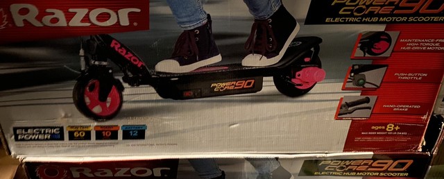 razor e90 electric scooter pink