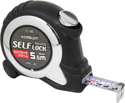 Komelon Convex Measures Self Lock Chrom 19 Tape Width 19mm 5.5M KMC-36C