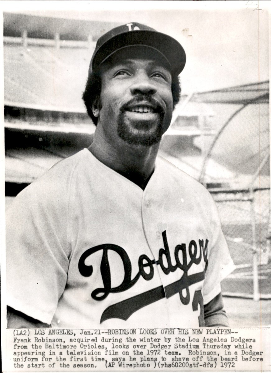 ろびんそん LD328 1972 Wire Photo FRANK ROBINSON TRADED TO LOS ANGELES