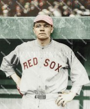 EL28 George Herman Babe Ruth Boston 8x10 11x14 16x20 Colorized Photo
