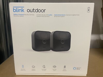 Blink Outdoor System mit 2 Kameras Video-Überwachungsanlage - Schwarz