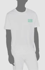 $98 Frame Men's White Graphic Print Cotton Crew Neck T-Shirt Size XL
