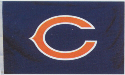 NFL Chicago Bears énorme logo sous licence 3'x5' drapeau / bannière - livraison gratuite - Photo 1/2