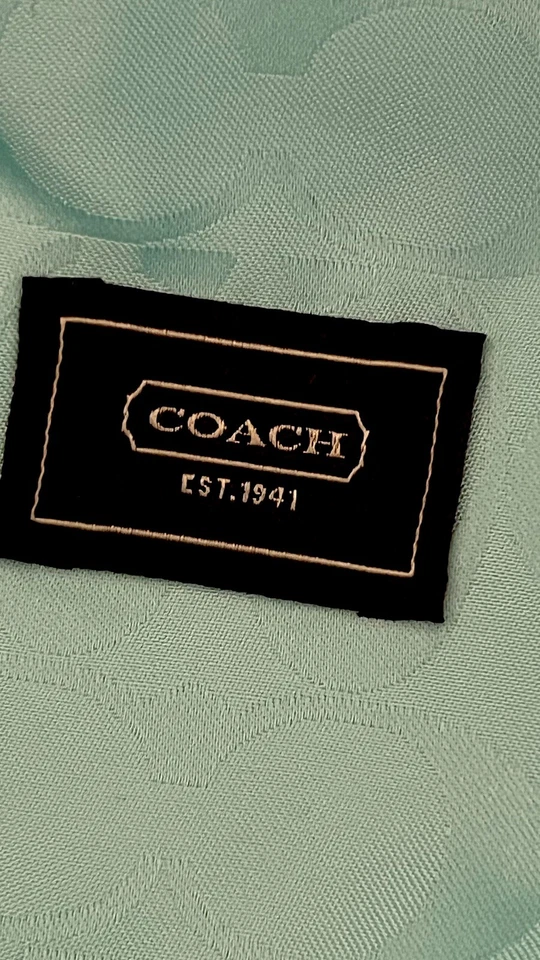 Sombrero de cubo Coach vintage para mujer mezcla de lana verde azulado talla P/S Foto 4 de 4