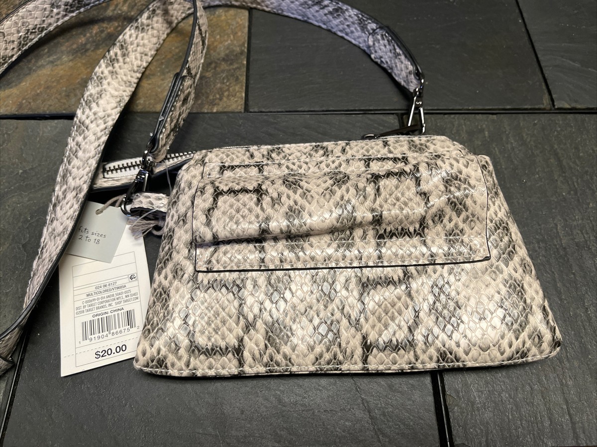 Double Gusset Fanny Pack - A New Day Snake Skin Fits Sizes 2-18 | eBay
