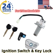 Ignition Switch Keys Lock Set Assembly For 250cc Hawk 250 Dirt Bikes US STOCK