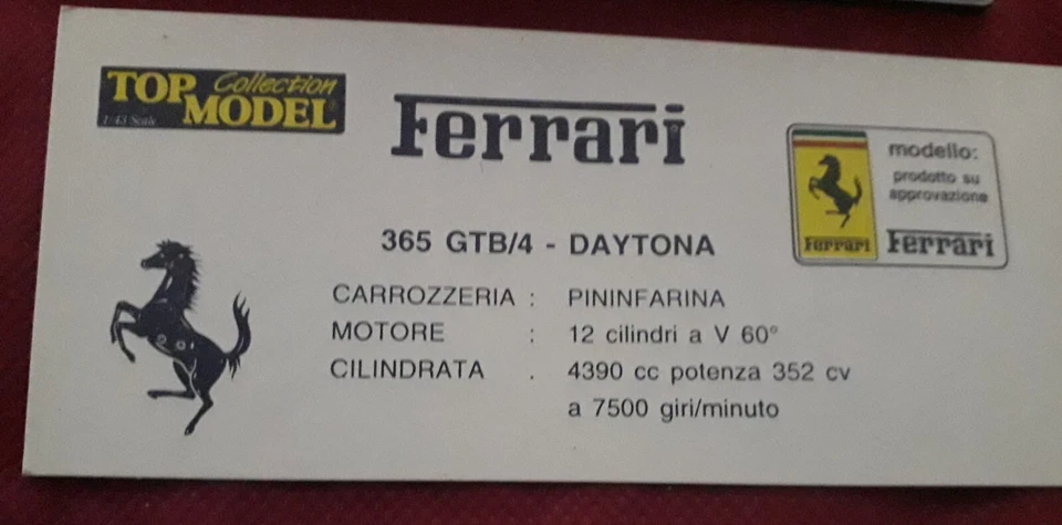 TOP MODEL 1/43 Ferrari Daytona Coupé giallo TMC015 usato, vedi foto - Immagine 4 di 4