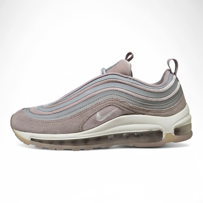 nike grey and pink air max 97 trainers