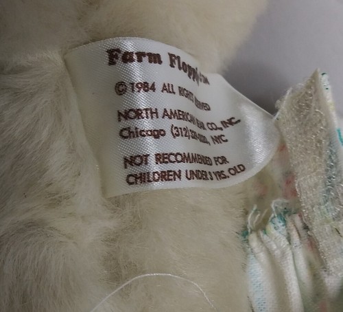 Farm Floppies Kitty Kitten 15in Plush Vintage 1984 North American Bear Co. Clean - Picture 6 of 7