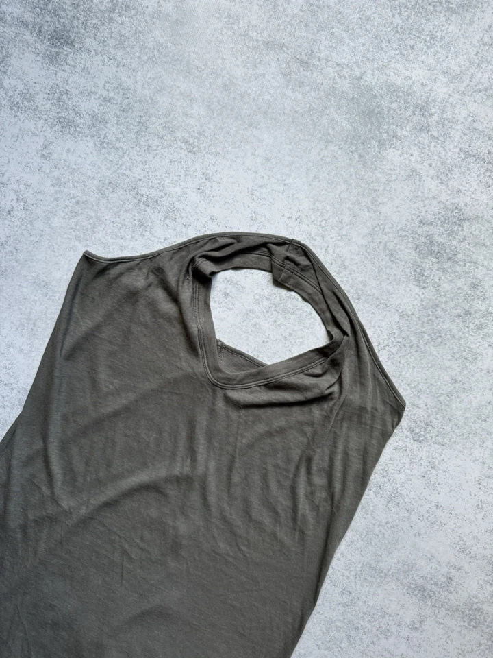 CAMISETAS SIN MANGAS RICK OWENS RELEASE S/S10 ASIMÉTRICAS VANGUARDISTAS LÍNEA PRINCIPAL PARA MUJER RARAS Foto 4 de 4