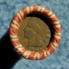 ROLL OF WHEAT CENTS WITH SOME INDIAN HEADS 1895 & 1903