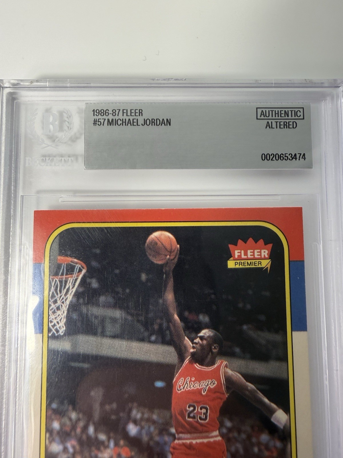 1986-87 Fleer - Michael Jordan #57 (RC) Amazing Clean Copy π GRADE THIS view 8