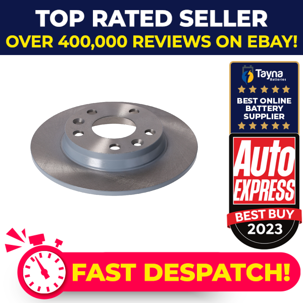 2x Brake Discs Pair Vented Rear 260mm ADBP430167 Blue Print Set 440A09572R New