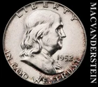 1952 Franklin Half Dollar - FBL - Brilliant Uncirculated  Lustrous  #L6780