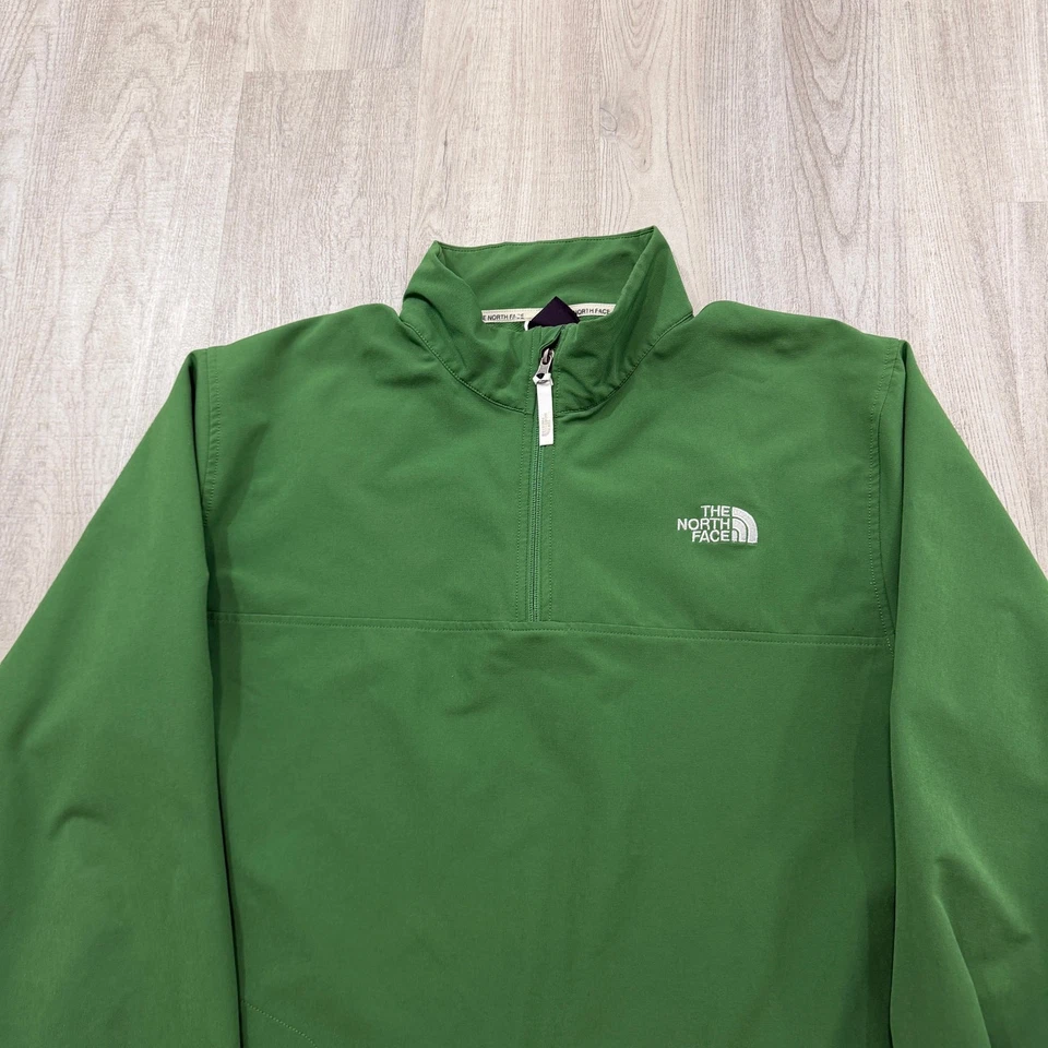 The North Face 1/4 Zip Jacket Men's XL Green TNF Apex Pullover Hiking Outdoors - Image 2 of 4