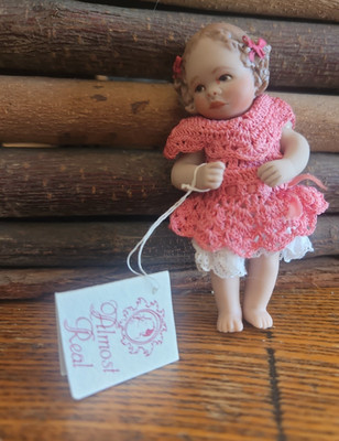 Artist Maree Massey Almost Real All Bisque HOLLY Doll 3 1/2''