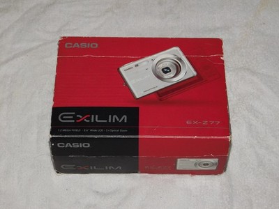 Casio EXILIM EX-Z77 7.2MP Digital Camera - White - W/Original Box