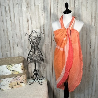NWT Kate Spade Grapefruit Pareo Scarf Sarong Wrap Cover Up