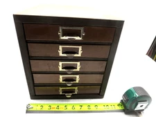 Kennedy (Vintage) Parts Cabinet 5 Drawer Steel 20 LB See Description & Pics Used