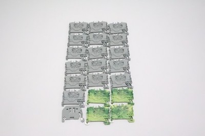 Lot of 20 WAGO TOPJOB S 2002-1201 & 2002-1207 DIN Rail Terminal Blocks 2.5mm²