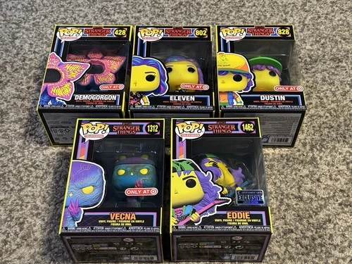 Funko Stranger Things Demogorgon 428 Eleven 802 Dustin 828 Vecna 1312 Eddie 1462