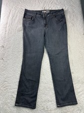 Faded Glory Women's Jeans Black Rinse Size 18 Stretch Bootcut