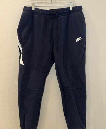 Nike Sportswear Tech Fleece Jogger Pants Mens XL Navy Blue Sweatpants 805162 - Picture 3 of 7