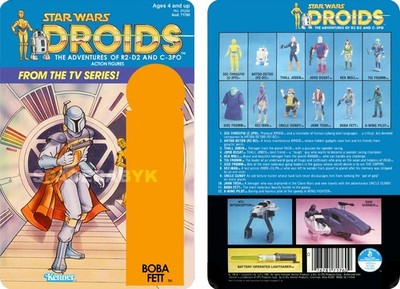 Star Wars: Droids (1985) Boba Fett Cardback (Pls read the description below)