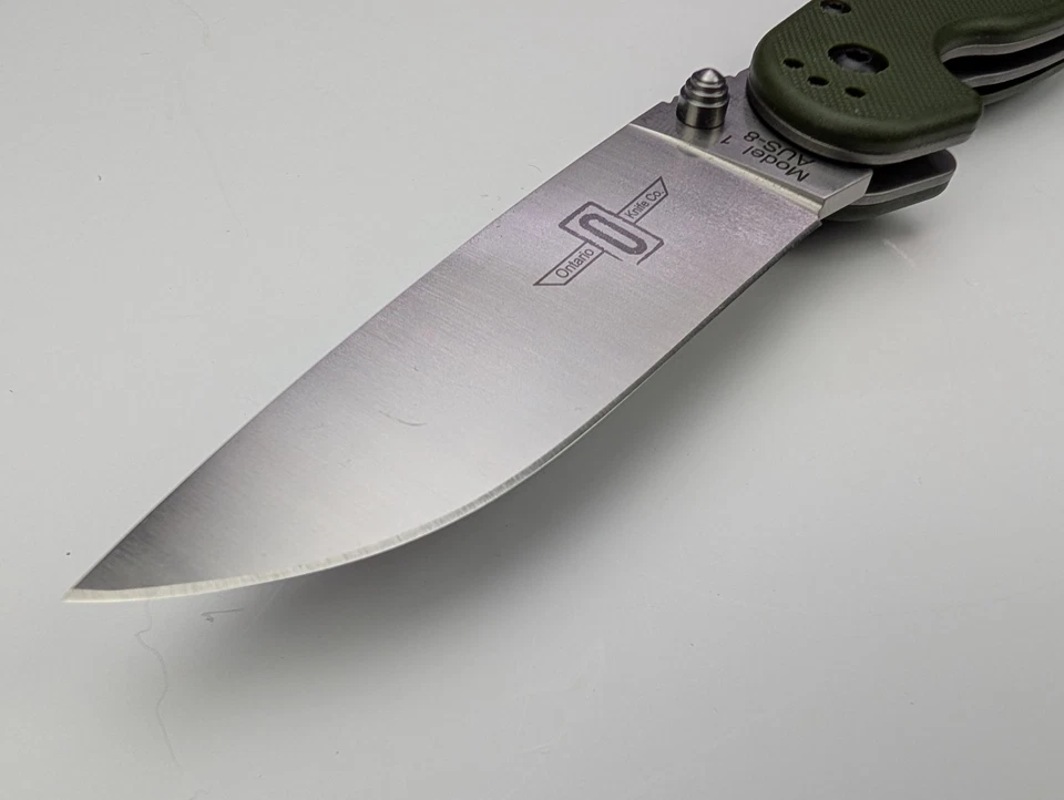 Ontario RAT I Linerlock Foliage Green Folding AUS-8 Steel Pocket Knife 8848FG - Image 2 of 4