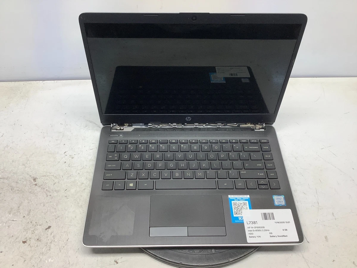 HP Intel Core i3 8th Gen. 8 GB RAM PC Laptops & Netbooks Just