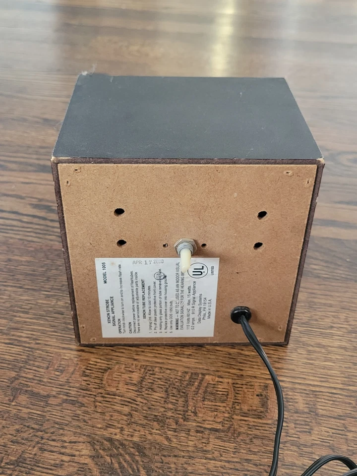 Vintage Xenon Strobe Light Variable Speed Rate Psychedelic Disco Halloween WORKS - Image 3 of 4