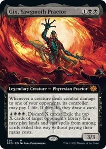 Gix, Yawgmoth Praetor (Extended Art) #326 Foil - The Brothers' War