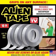 Alien Tape Nano Tape Stick Nano Tape Locks Anything Without Screw Reusable Tape