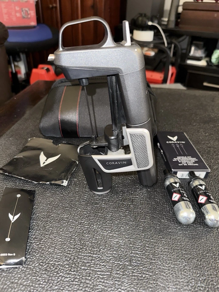 Sistema de Conservación de Tres Vinos Coravin Timeless 4 Piezas Nuevo y Precintado Foto 2 de 4