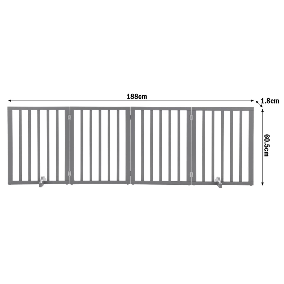 Treppenschutzgitter Absperrgitter freistehende Schutzgitter HxB 60 cm x 188 cm - Bild 2 von 4