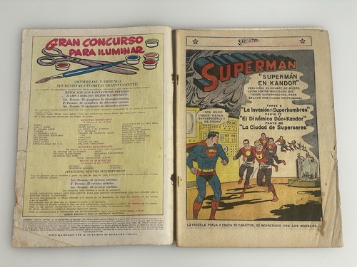 Superman 158 DC Comics 1963 Spanish Mexican 1st Nightwing Flamebird Detatched - Picture 6 of 10