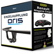 Starre Anhängerkupplung für RENAULT Megane Coupe 11.2008-09.2012 III Typ DZ Oris