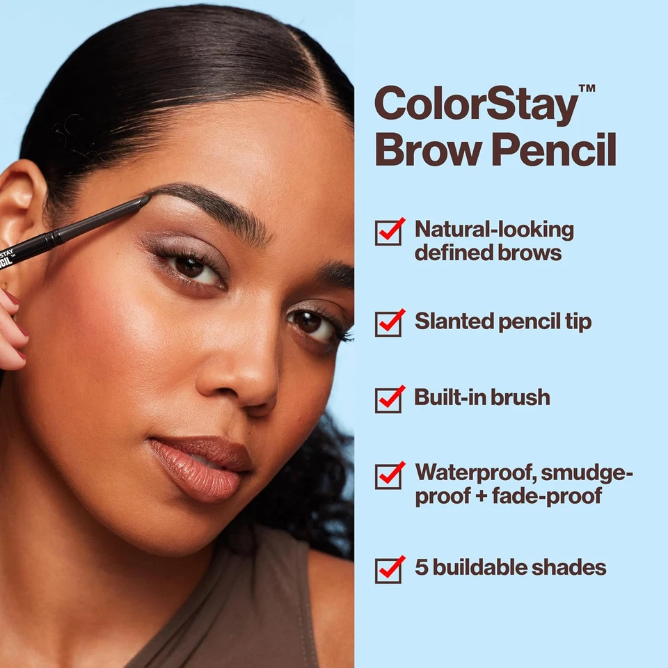 Revlon Colorstay Eyebrow Pencil with Spoolie Brush, Waterproof, Hair-Like Stroke - Image 3 of 4