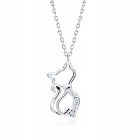 Vergoldete Silberkette Katze KäTzchen Zirkonia 925 Schmuck Geschenk