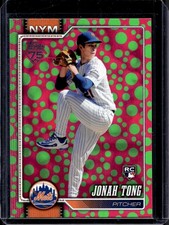 Jonah Tong 2026 Topps #4 Rookie Easter Green Dots