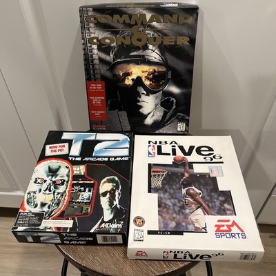 Lot Of 3 1990s PC Game Empty Boxes - No Discs T2 - Command & Conquer
