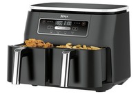 Ninja Dual Zone HeißLuftfritteuse 7,6L Schwarz 4-In-1 Antihaft AF200EU