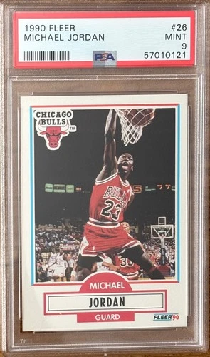 1990 Fleer #26 Michael Jordan PSA 9 Mint Chicago Bulls HOF GOAT